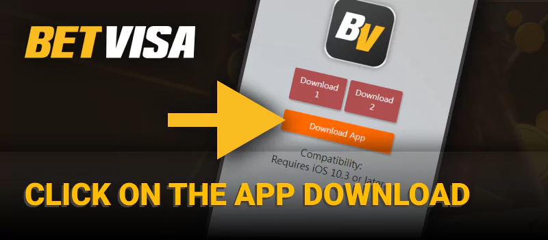 Betvisa অ্যাপ ডাউনলোড বটনে ক্লিক করুন