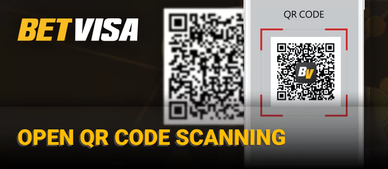 Betvisa-এর জন্য QR কোড স্ক্যানিং খুলুন